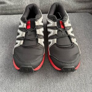 EUC Salomon Speedcross Black and Red Hiking Shoes